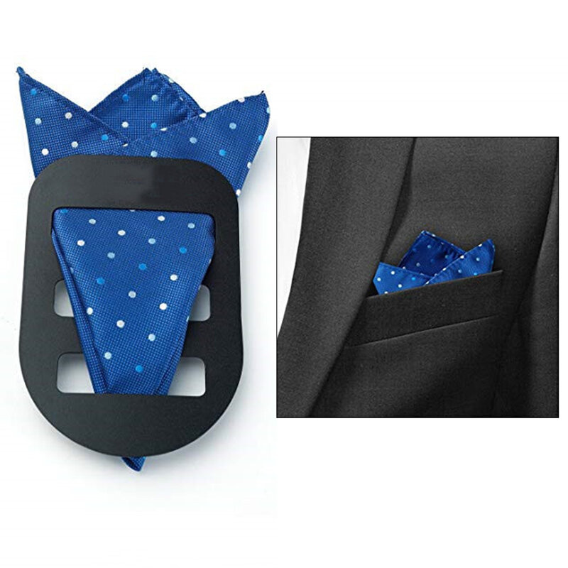 3Pcs Pocket Squares Holder Scarf Silk Handkerchief Keeper Holder Men's Suit Accessories Gentlemen Hanky Pocket Square Holders