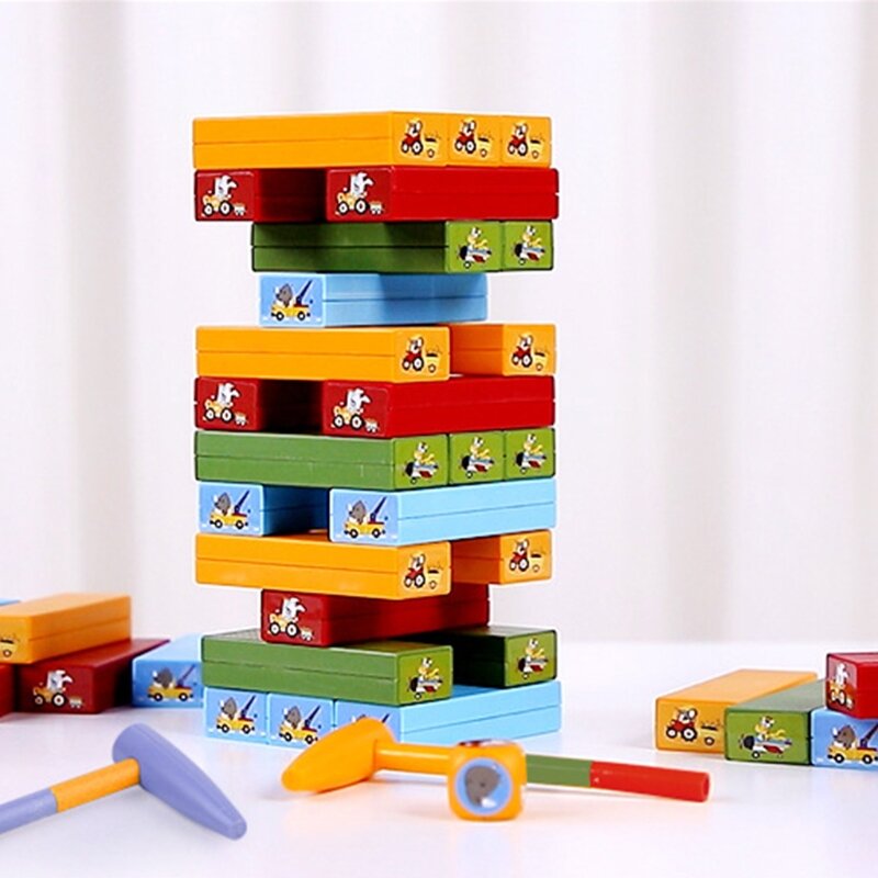 키즈 테이블 쌓인 블록 세트 완구 큐브 스태킹 완구 크리 에이 티브 게임 도구 재미 아기 실내 유아 최고의 장난감