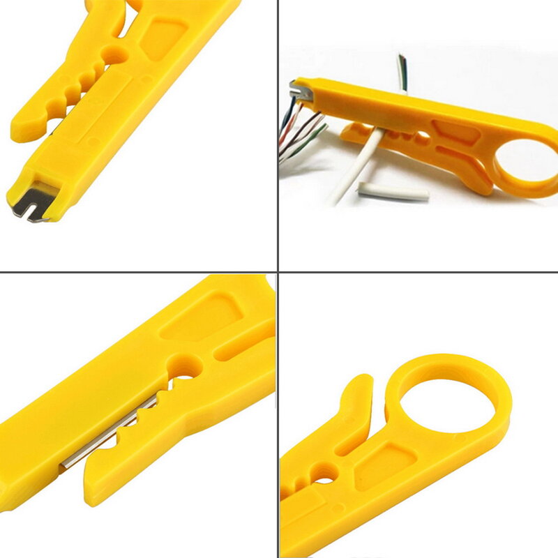 Portable Wire Stripper Knife Crimper Pliers Crimping Tool Cable Stripping Wire Cutter Crimpatrice Tool Parts Pocket Multitools