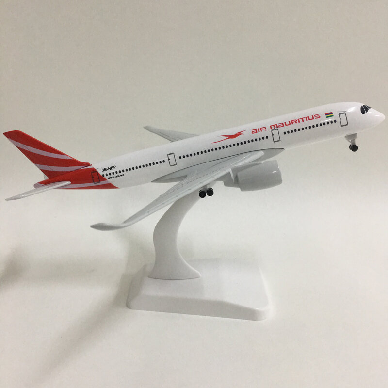 JASON TUTU 20cm Mauritius Airbus A350 Model samolotu Model samolotu Model samolotu Model samolotu 1:300 odlewany Metal samoloty zabawki prezent zebrać
