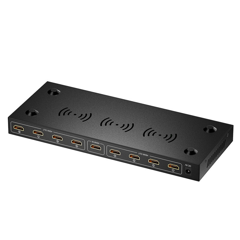 Répartiteur KVM vidéo compatible HDMI, 1 en 8 sorties, 4K, 3D, 1080P, 1x8, commutateur pour HDTV, DVD, PS3, ps4, Xbox