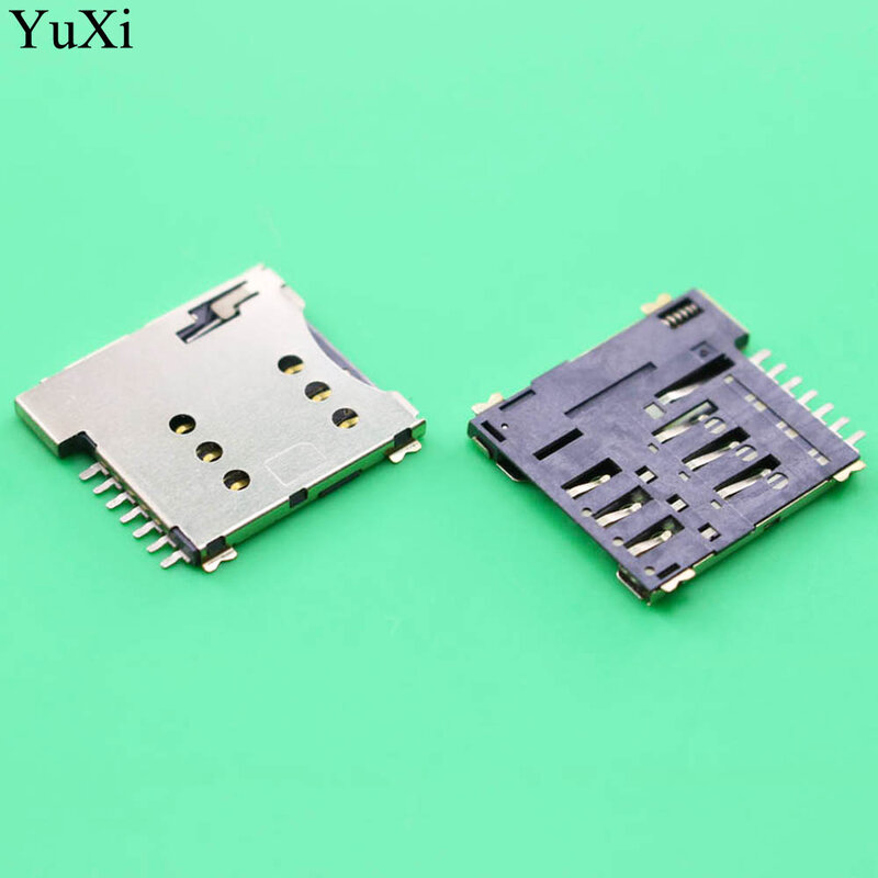 Yuxi real conector de substituição para cartão micro sim, conector com 7 pinos encaixes de alta qualidade