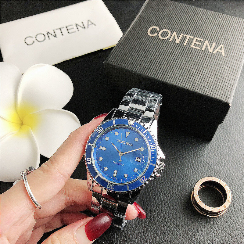 2020 modne męskie zegarki Business Quartz Wrist Watch kalendarz mężczyźni zegarek ze stali nierdzewnej zegarek ze stali mężczyzna zegar Relogio Masculino