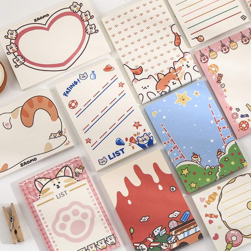 50 sheets Cute Novelty Sticky Notes Memo Pad Index Sticker Bookmark Page Flag Sticker School Office Stationery Supplies