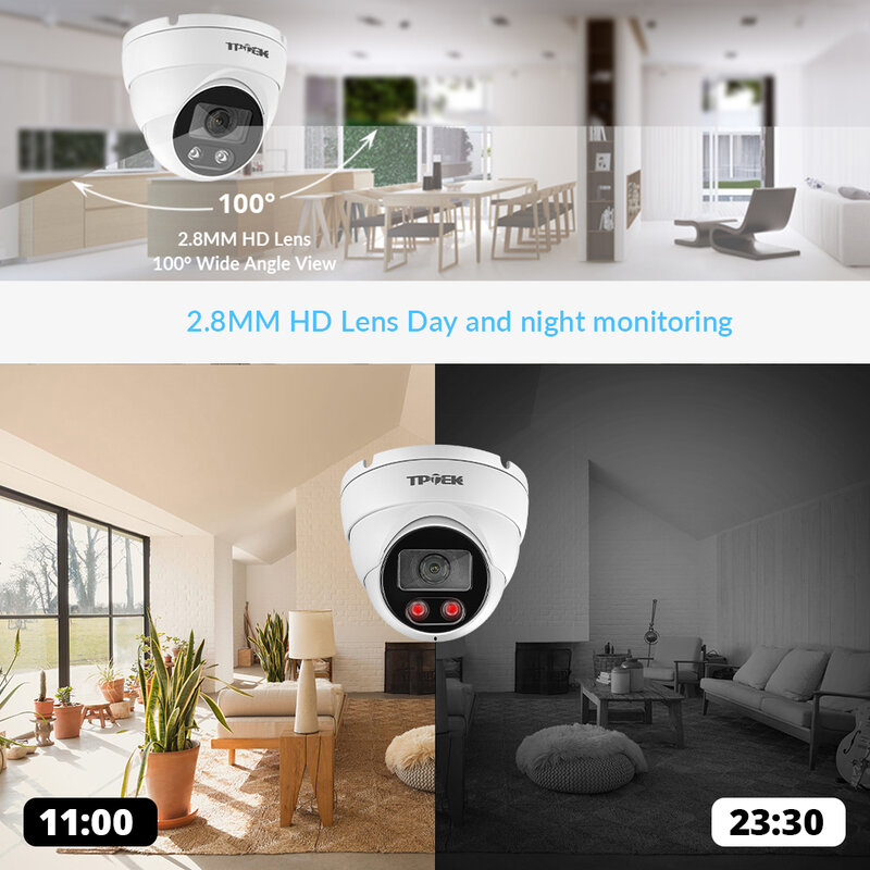 CCTV監視カメラ,セキュリティ保護,屋内および屋外ビデオ,xmeye h.265カメラ,nvrシステム用,2.8mm