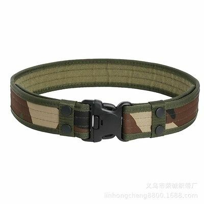 5 Colors Men Army Style Combat Belt Adjustable Waistband Outdoor Hunting Accessory Desert Tactical Belt