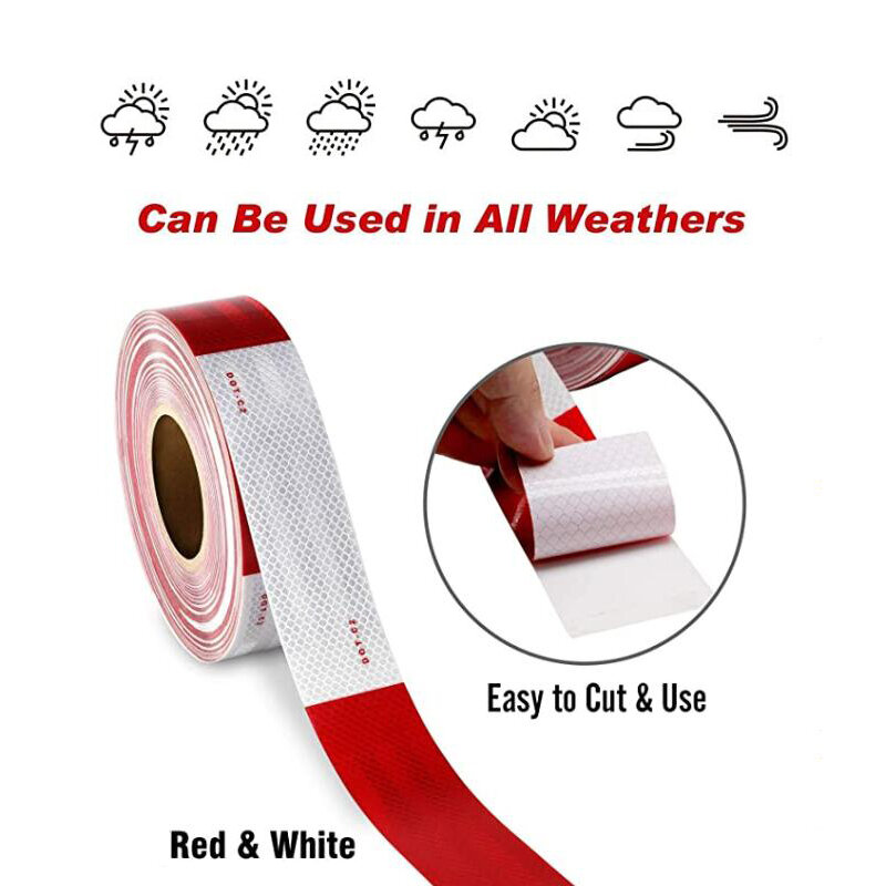Chile DOT-C2  Reflective Safety Warning Conspicuity Tape Film Sticker Strip Car Accessories
