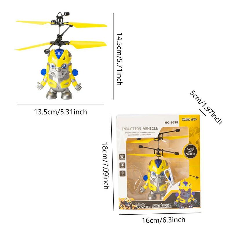 Flying Orb Pro Flying Spinner Mini Dron Anti-tabrakan Menyala LED Bola Terbang Bercahaya Dalam Gelap Mainan & Permainan Induksi Inframerah