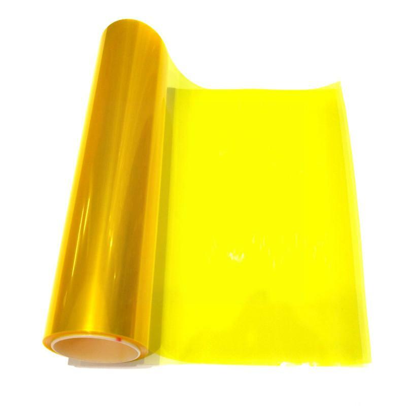 Yellow Car Light Headlight Taillight Tint Vinyl Film Lamp Film Sticker Sheet Color-Changing Smoke Matt Rear Fog Sticker