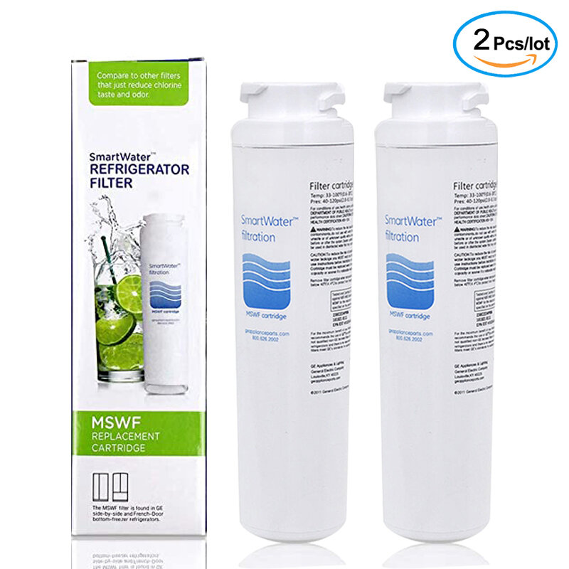 Replacement GE MSWF refrigerator water filter 2 packs
