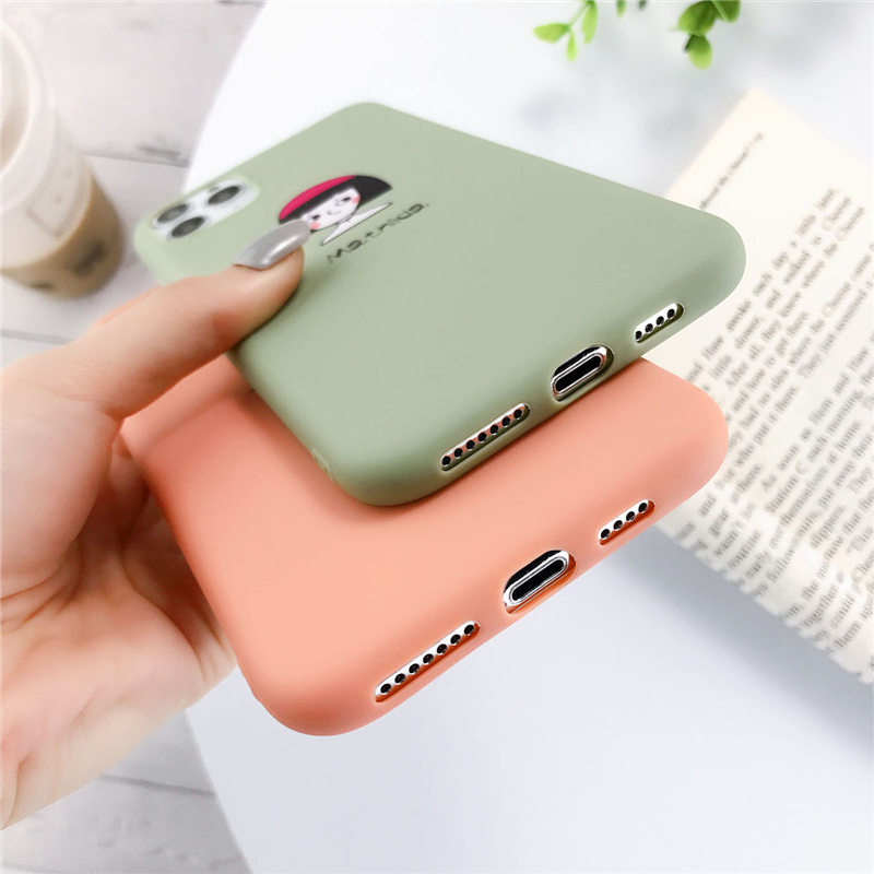 Lovebay Silicone Phone Cases For iPhone 11 Pro SE 2020 X XR XS Max 8 7 6 6s Plus 5s SE Avocado Waves Cactus Soft TPU Back Cover