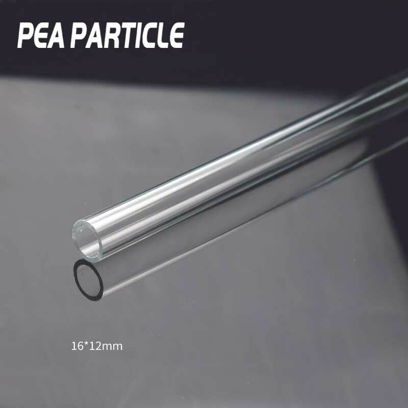 Pea Partikel pc wasser kühlung Transparent Harte Rohre 50cm OD 10mm 12mm 14mm 16mm 18mm 20mm acryl wasser rohr