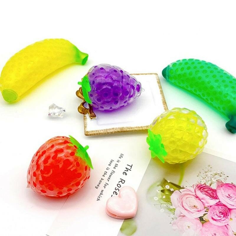 Красочный фруктовый мяч антистрессовые игрушки сжимаемая игрушка сжимаемая антистрессовая детская смешная розыгрыш для взрослых подарки декомпрессия