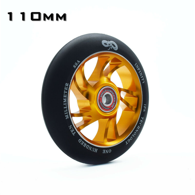 【100mm 110mm】 【84A 88A】MGP branded wheel High precision aluminium alloy Hub inline scooter wheel heavy speed roller