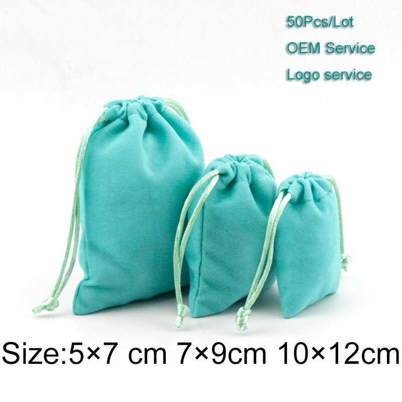 Bolsa de presente com cordão 5x7 7x9 10x12 50 embalagens de cosméticos bolsa de ferramentas de maquiagem 2020 bolsa de embalagem