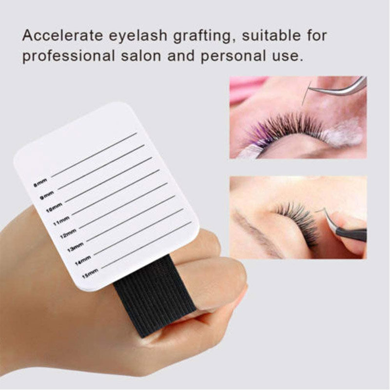Lash Tray Holder for Eyelash Extensions Hand Plate Professional Eyelash Tool with Adjustable Strip Palette for Women