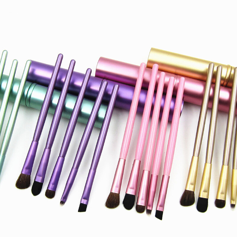 5 pz/borsa pennelli trucco Beauty Foundation sopracciglio bordo ombretto Eyeliner pennello pensule ciglia accessori genuine Make up tools