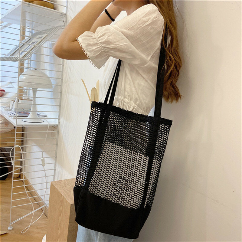 Płótno bawełniane prosty nadruk kreskówkowy na zamek błyskawiczny torby na zakupy dziewczyny moda jednokolorowe życie casual pacakge torebka