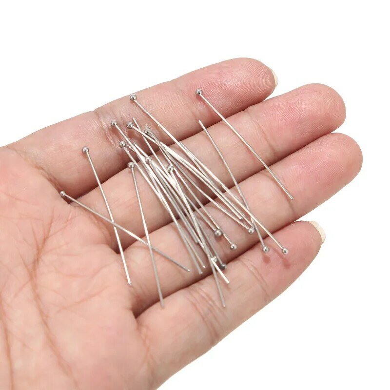 50pcs/lot  Stainless Steel Gold Ball Pins for Beading DIY Making Head  Findings