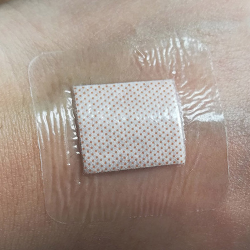 10 unids/set 3,8 cm x 3,8 cm vendaje de tirita adhesivo no tejido hipoalergénico vendaje de gran herida de primeros auxilios al aire libre