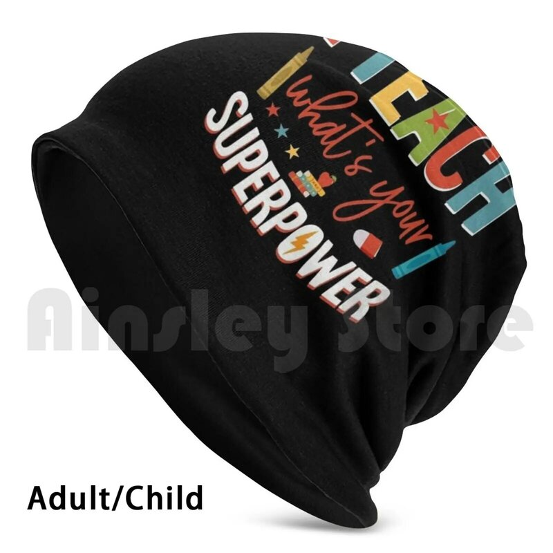 ฉันสอนสิ่งที่เป็นมหาอำนาจของคุณหมวกหมวกคลุมป้องกันความเสี่ยง DIY พิมพ์เบาะครูโรงเรียนเรียนรู้สนุกสนานเด็กทารกโรงเรียนตลก
