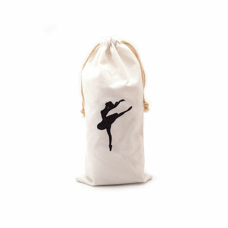 Ruoru Tas Tari Balet Serut Warna Putih Tas Balet untuk Anak Perempuan Sepatu Balerina Pointe Tas Tari Balet Aksesoris