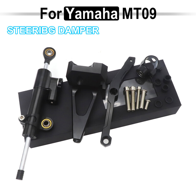 Untuk YAMAHA MT-09 FZ-09 MT 09 MT09 FZ09 Aksesoris Motor Kemudi Damper dengan Braket 2020 2019 2018 2017 2016 2015 2014