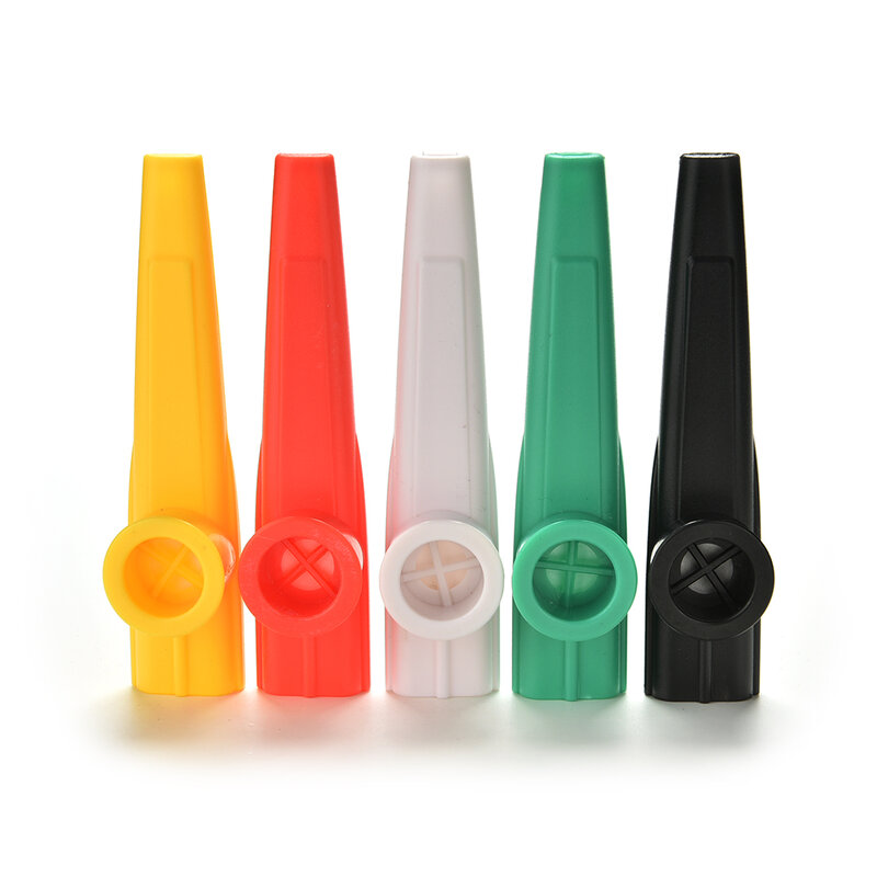 5 mieszane kolor plastikowe Kazoo wiatr Instrument Kazoo Instrument prezent dla dzieci zaopatrzenie firm gwizdek cheerleaderek