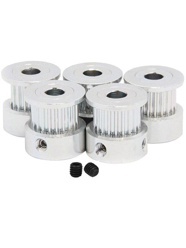 MEGA 5PCS 3D Printer Parts GT2 Timing Pulley 16 20 Tooth 2GT Bore 5mm 8mm Synchronous Wheel Gear Part For Width 6mm 10mm