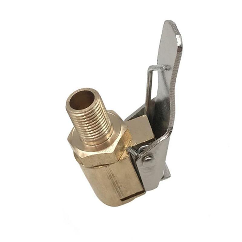 Car Iatable Quick Connector Brass Air Pump Thread Nozzle Adapter Car Accessories Fast Conversion Head Clip Type Nozzle