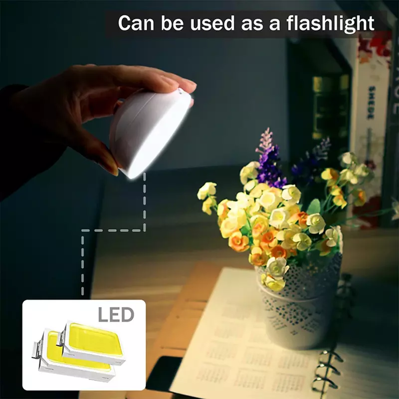 LED ładowane na USB lampka nocna z czujnikiem ruchu PIR do toalety kuchnia sypialnia szafka Loft oświetlenie Book lampka biurkowa do czytania