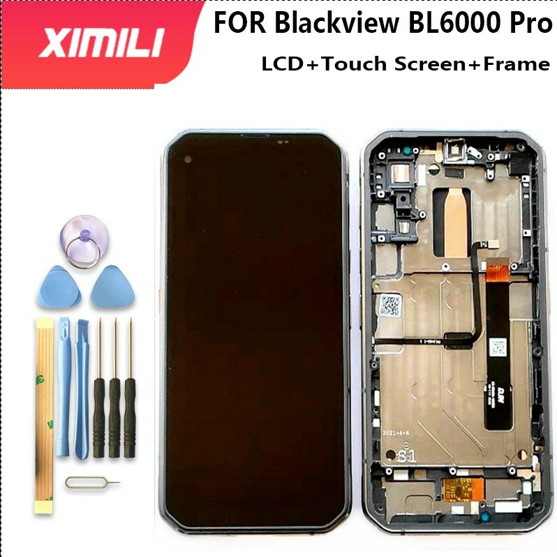 100% nuovo originale Blackview BL6000 PRO Display LCD Touch Screen Digitizer Frame Assembly Digitizer per BL6000 PRO sostituzione