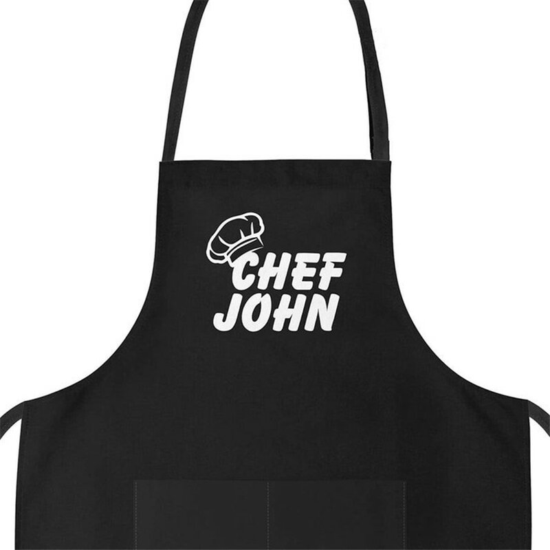 Delantal personalizado para hombre y mujer, delantal de Chef profesional para barbacoa, hornear, cocinar