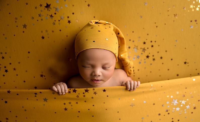 Touca para fotografia de bebês recém-nascidos, adereços para estúdio fotográfico, gorro para bebê