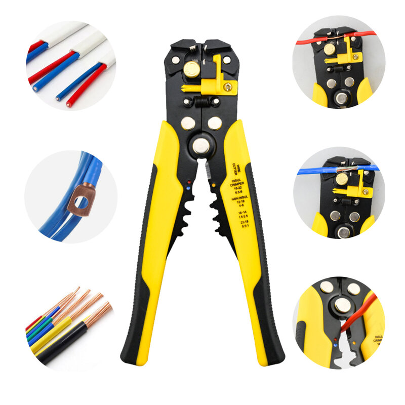 Stripping Pliers Cable Stripper Tools Hand Tools Crimping Terminal 0.2-6.0mm Multifunction High-precision Automatic Brand Tools