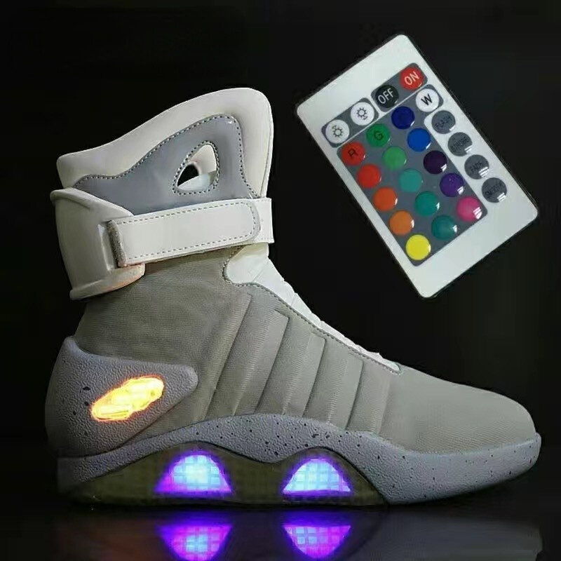 7ipupas-Botas de invierno para hombre y mujer, zapatos LED con carga USB y Control remoto, para fiesta