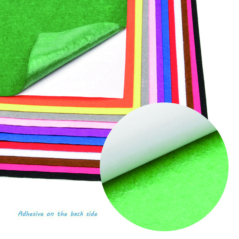 Manteles de tela no tejida hechos a mano, mantel de poliéster de fieltro Manual colorido, artesanías cuadradas, regalo DIY, 26x26cm