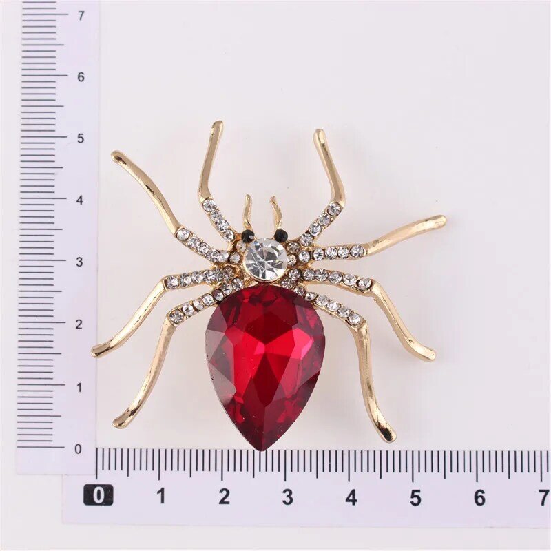 Broches Voor Vrouwen Classic Spider Insect Pinnen Voor Man Hals Voorkant Van Kleding Halloween Gift Sieraden Charms