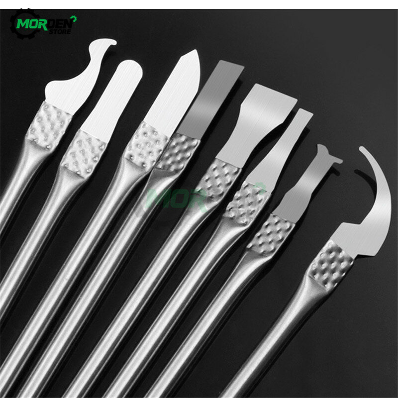8in 1 IC Chip Repair Thin Tool Set CPU Metal Remover Burin To Remove For Mobile Phone Computer for CPU NAND IC Chip Dropship