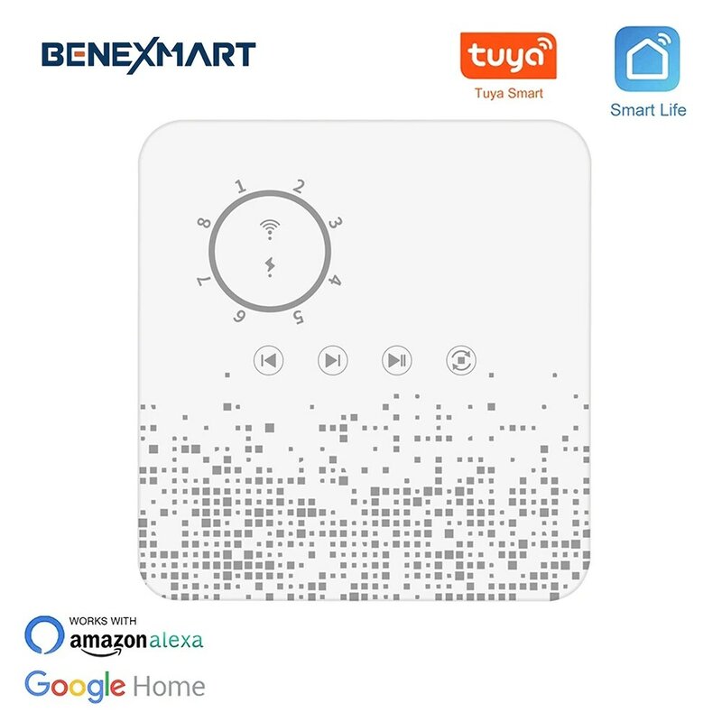Benexmart Tuya Smart WiFi 8 Zone Sprinkler Controller Alexa Google Home Smart Life Voice Control Water Automatic Timer Valve