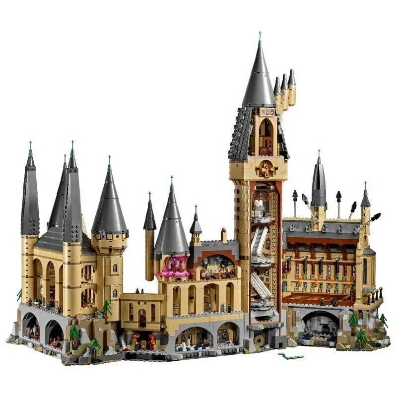 6120 sztuk Harrily Potters Legoings hogwart zamek cegły figurki kompatybilny 16060 Technic Building Blocks edukacja zabawka prezent