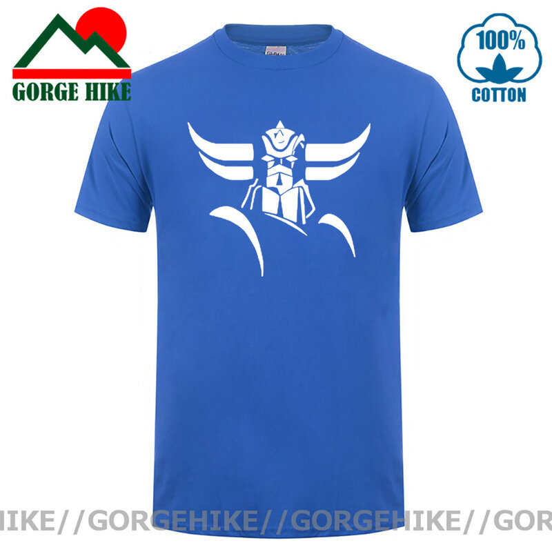 T-shirt Goldorak Grendizer Mazinger Z pour homme, haut à manches courtes, en coton, design de dessin animé japonais, été