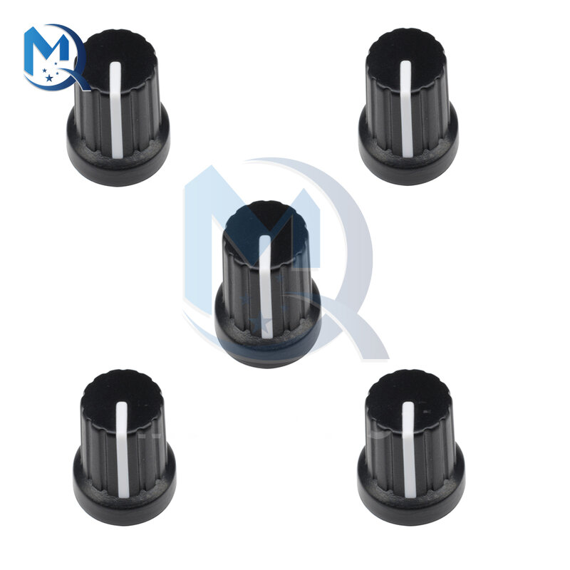 Dia. 6mm WH148 Knob Encoder Thread Shaft Rotary Potentiometer Knob Shaft Hole Control Caps For Potentiometer WH148