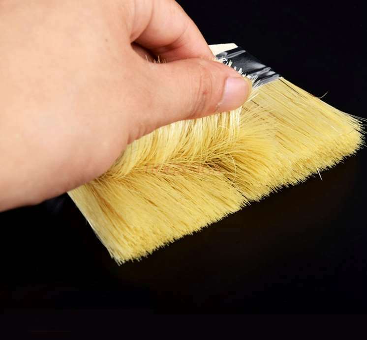 Paint brush hair brush soft fur cleaning brown hair brush barbecue waterproof household cleaning bristle paint brush