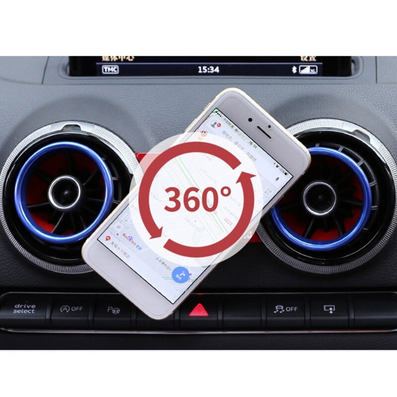 Support magnétique de téléphone portable pour tableau de bord de voiture, à 360 degrés, pour A3 S3