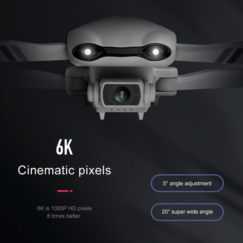F10เฮลิคอปเตอร์ของเล่นของขวัญ GPS Drone VR 4K/6K HD สมาร์ทติดตาม Me ถ่ายภาพพับ Quadcopter dual Camera ฟรี