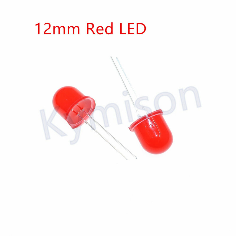 250pcs 12mm diodo LED F12 Kit assortito LED rosso diodo luminescente fai-da-te