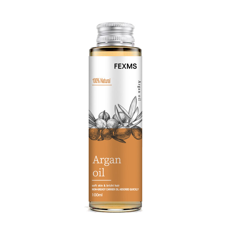 Aceite de argán orgánico 100% puro prensado en frío, virgen de grado Premium para piel seca y dañada, cabello, cara, cuerpo, cuero cabelludo y uñas