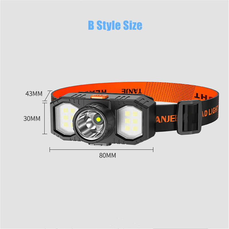 Portable USB Rechargeable LED T6 Headlamp Ultra-bright Led Search Night Fishing Lamp 18650 Battery Head Flashlight