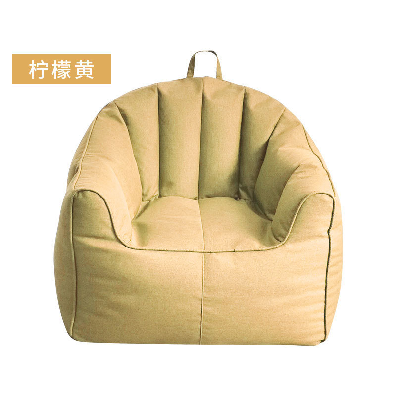 Dropshipping Einzigen Schlafzimmer Tatami Liegestuhl Mantel Freizeit Leinen Sitzsack Stuhl Abdeckung Für Kind Balkon